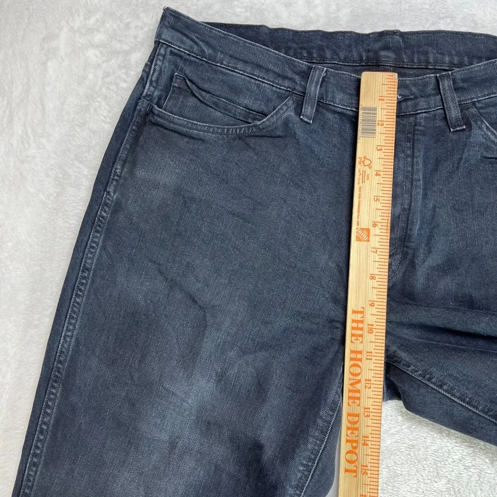 Levi's 541‎ Jeans Men's Black Denim Stretch Relaxed Straight Zip Fly - 37x29